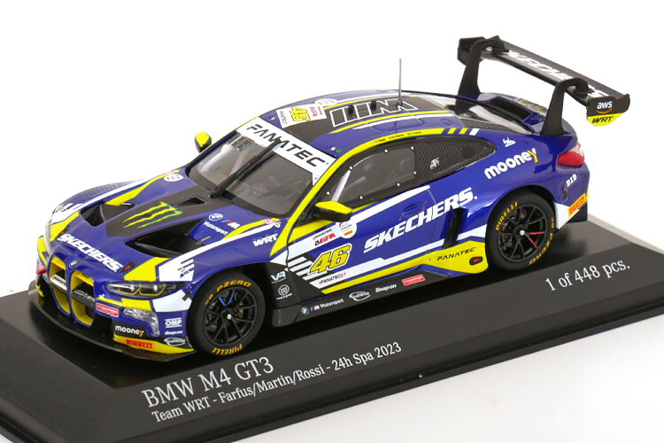 ミニチャンプス 1/43 BMW M4 GT3 #46 スパ24時間 2023 ファーフス マーティン ロッシ 448台限定 Minichamps 1:43 BMW M4 GT3 N46 24h Spa 2023 Farfus/Martin Rossi Limited Edition 448 pcs