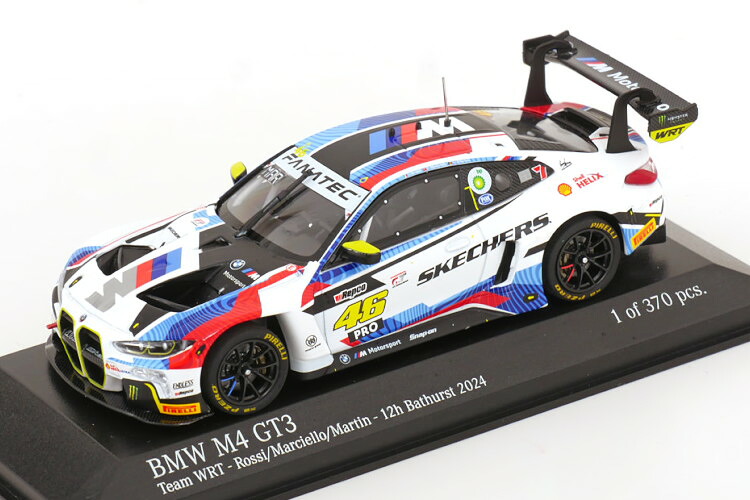 ミニチャンプス 1/43 BMW M4 GT3 #46 バサースト12時間 2024 ロッシ/マルチェッロ/ マーティン 370台限定 Minichamps 1:43 BMW M4 GT3 N46 12h Barthurst 2024 Rossi/Marciello/Martin Limited Edition 370 pcs