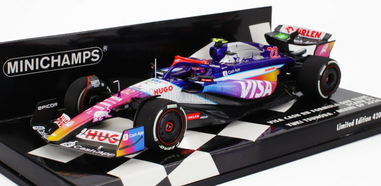 ミニチャンプス 1/43 VCARB01 角田裕毅&岩佐歩夢 2024 日本GP 京商 ミニカー | MINICHAMPS 1/43 ビザ キャッシュ RB F1 チーム