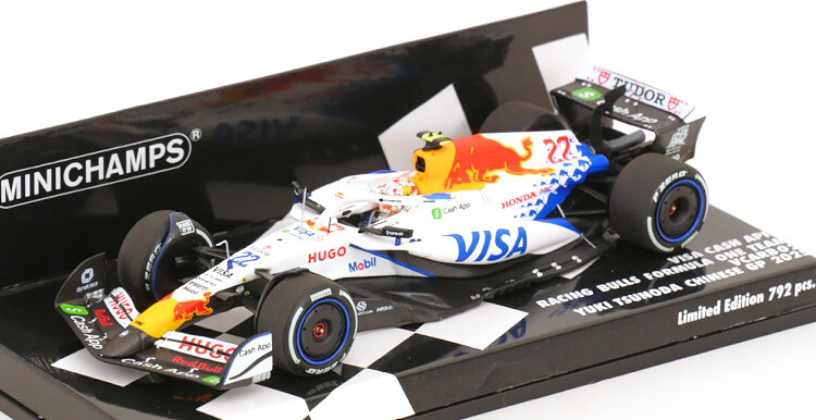ミニチャンプス 1/43 レーシングブルズ 範式1 VCARB02 中国グランプリ 2025 角田裕毅 792台押さえるMinichamps 1:43 Racing Bulls F1 VCARB02 GP China 2025 Tsunoda Limited Edition 792 pcs