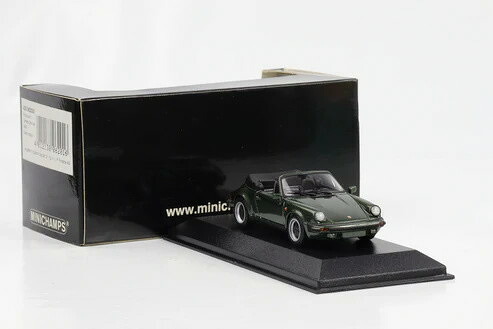 ミニチャンプス 1/43 ポルシェ 911 カレラ カブリオレ 1983 オークグリーンメタリックMinichamps 1:43 Porsche 911 Carrera Cabriolet 1983 oak green metallic