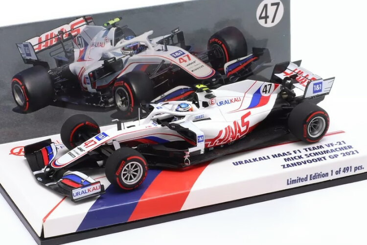 楽天市場】ミニチャンプス 1/43 ハース VF-21 #47 バーレーンGP