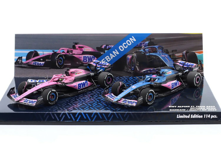 ミニチャンプス 1/43 アルピーヌ A523 #31 オコン バーレーン&マイアミGP 2023 2台セット 114台限定Minichamps 1:43 Alpine A523 Ocon Bahrain & Miami GP 2023 2-Car Set Limited 114 pcs|Reowide モデルカー カタログ SHOP