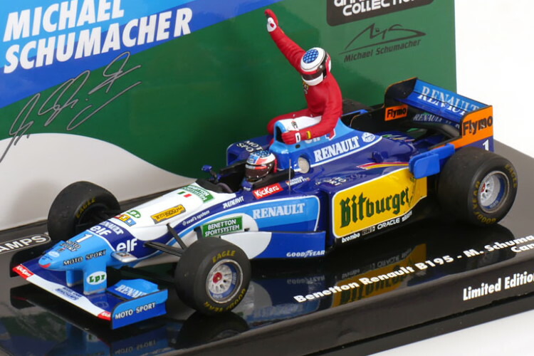 二台セットミハエル・シューマッハ ベネトンミニカーセットＮR16ＮR12 二台セットミハエル・シューマッハ ベネトンミニカーセット