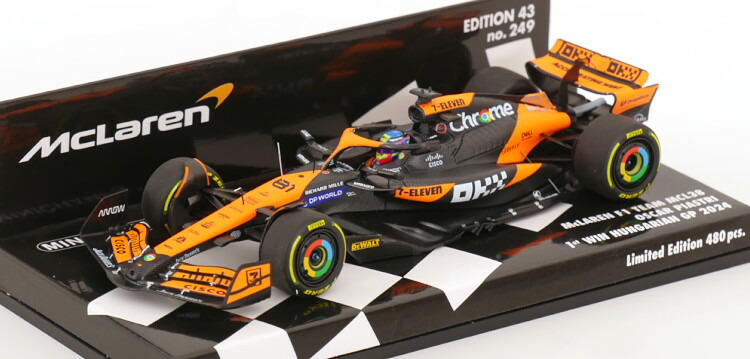 ミニチャンプス 1/43 マクラーレン MCL38 モナコ O.ピアストリ ミニチャンプス 1/43 マクラーレン F1 チーム MCL38 2024年