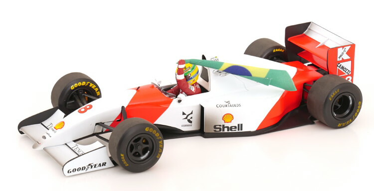 ミニカー　1/18 マクラーレン フォード MP4/8 アイルトン・セナ ヨーロピアンGP 1993 ウィナー フラッグ付き/ウェザリング仕様 「MINICHAMPS」 [540933818] 楽天市場】ミニチャンプス 1/18 マクラーレン フォード MP4/8