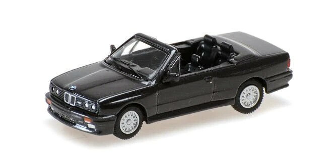 ミニチャンプス 1/87 BMW M3 E30 カブリオレ 1988 ダークグレーメタリック ブラック内装 Minichamps 1:87 BMW M3 E30 Cabriolet built 1988 dark grey metallic with black interior