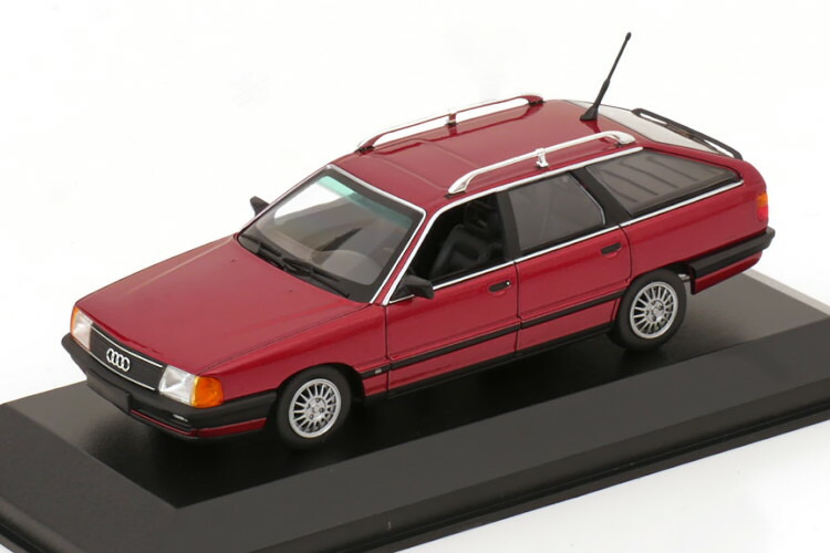 ミニチャンプス 1/43 アウディ 100 C3 アバント 1990 レッドメタリック マキシチャンプス Minichamps 1:43 Audi 100 C3 Avant 1990 Red Metallic Maxichamps
