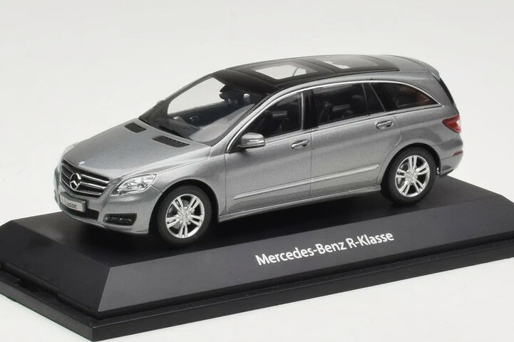 ベンツ特注 ミニチャンプス 1/43 メルセデス R社会階級 W251 パラジウムシルバーメタリックMinichamps 1:43 Mercedes R Class W251 Palladium Silver Metallic