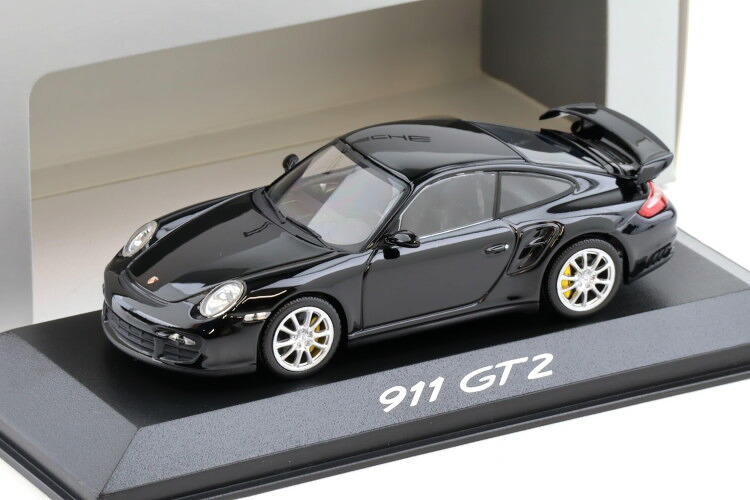 ポルシェ特注 ミニチャンプス 1/43 ポルシェ 911 997 GT2 クーペ 黒いことMinichamps 1:43 Porsche 911 997 GT2 Coupe black