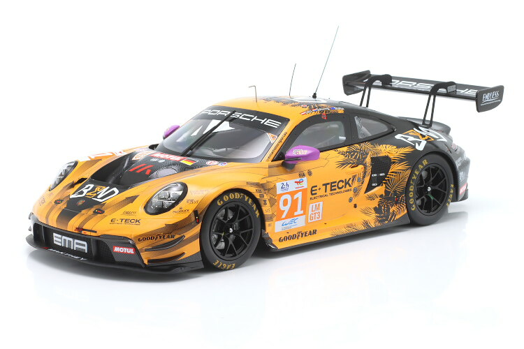 ミニチャンプス 1/18 ポルシェ 911 GT3 R #91 LMGTE勝ちとる ル・マン24第四次元 2024 マン五分五分EMAMinichamps 1:18 Porsche 911 GT3 R #91LMGTE 24h Le Mans 2024