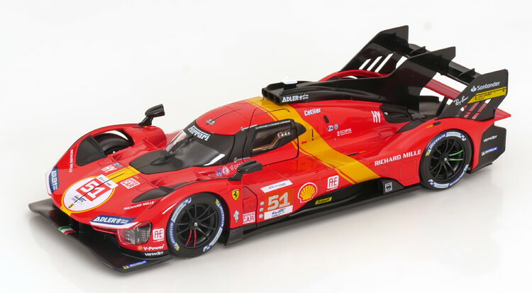 ブラーゴ 1/24 フェラーリ 499P #51 優勝 ル・マン24時間レース 2023 グイディ/カラド/ジョヴィナッツィ キット Bburago 1:24 Ferrari 499P #51 Winner 24 Le Mans 2023 Guidi/Calado/Giovinazzi KIT