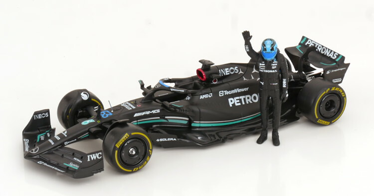 ブラーゴ 1/24 メルセデス ベンツ AMG FW14 #63 2023 ラッセル フィギュア付き Bburago 1:24 Mercedes AMG FW14 #63 2023 with figurine Russell