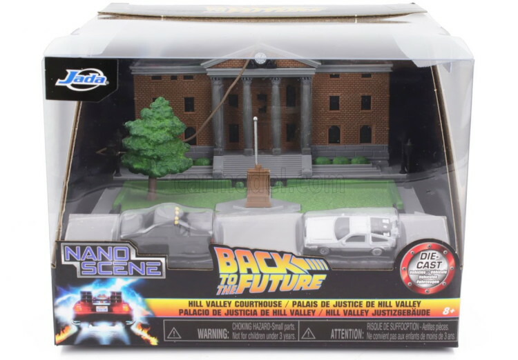jada バックトゥザフューチャー nano scene Back to the Future Hill Valley Courthouse Nano Scene | Jada Toys