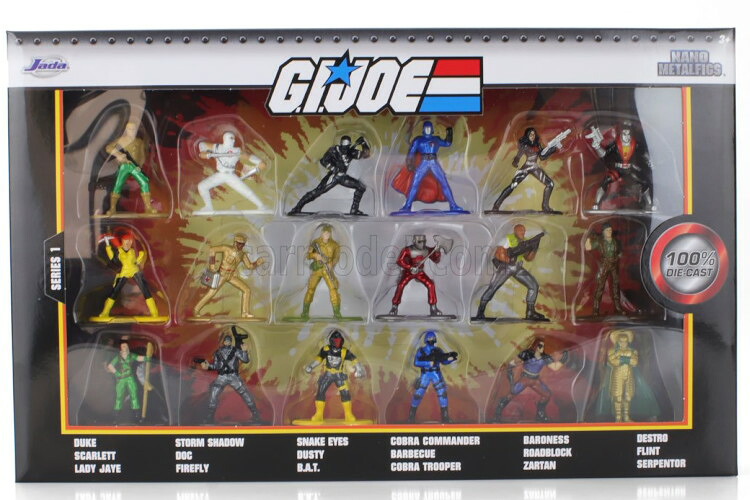 ジャダ 1/32 フィギュアセット 18体入り G.I.ジョー フィギュア ナノメタルフィグ 2000 JADA 1:32 FIGURES SET 18 X G.I.JOE FIGURES NANO METALFIGS 2000