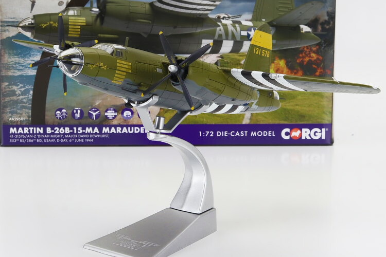 CORGI 1/72 ロッキード マーティン B-26B マローダー ダイナ マイト 軍用機 1944 ミリタリーカモフラージュ CORGI 1:72 LOCKHEED MARTIN B-26B MARAUDER DINAH MIGHT MILITARY AIRPLANE 1944 MILITARY CAMOUFLAGE
