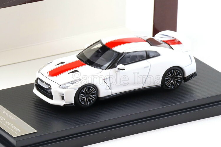 モーターヘリックス 1/64 日産 GT-R/R35 50周年 アニバーサリー ブリリアントホワイトパール 開閉 MOTORHELIX 1:64 Nissan GT-R/R35 50th Anniversary Brilliant white pearl