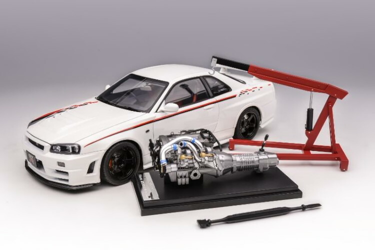 【訳あり】1/18 GT-R(R34) Z-TUNE モーターヘリックス 訳あり】1/18 GT-R(R34) Z-TUNE モーターヘリックス 1/18