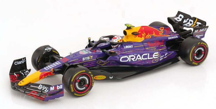 ブラーゴ 1/18 レッドブル RB19 #11 ラスベガスグランプリ USA 2023 ペレス ドライバーフィギュア付きBburago 1:18 Red Bull RB19 #11 GP Las Vegas USA 2023 Perez with driver figure|Reowide モデルカー カタログ SHOP