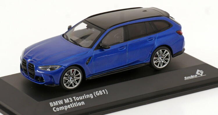 ソリド 1/43 BMW M3 G81 ツーリング 2023 ブルーメタリックSolido 1:43 BMW M3 G81 Touring 2023 blue metallic