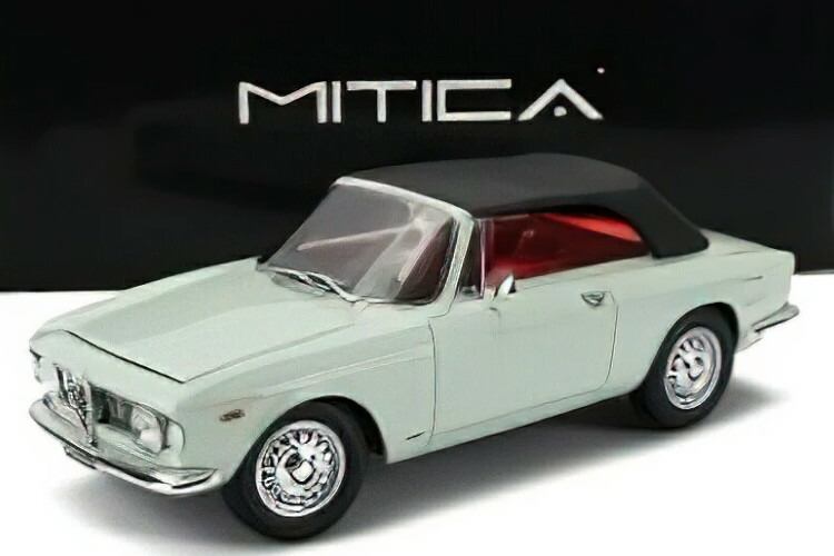 ミティカ 1/18 アルファロメオ ジュリア 1600 GTC カブリオレ クローズ 1964 インテリアレッド/アズーロ スパジオ ライトブルー MITICA 1:18 ALFA ROMEO GIULIA 1600 GTC CABRIOLET CLOSED 1964 INTERIOR RED/AZZURRO SPAZIO LIGHT BLUE