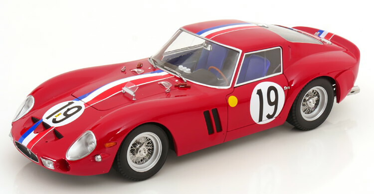 KKスケール 1/12 フェラーリ 250 GTO #19 ル・マン24時間レース 1962 Noblet/Guichet 開閉 KK-Scale 1:12 Ferrari 250 GTO N19 24h Le Mans 1962 Noblet/Guichet