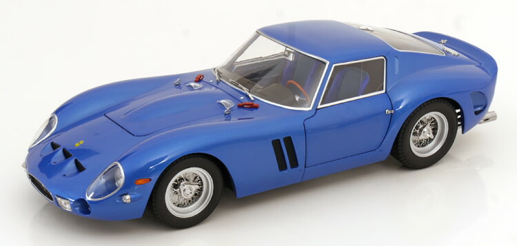 KKスケール 1/12 フェラーリ 250 GTO 1962 ブルーメタリック 開閉 KK-Scale 1:12 Ferrari 250 GTO 1962 blue metallic