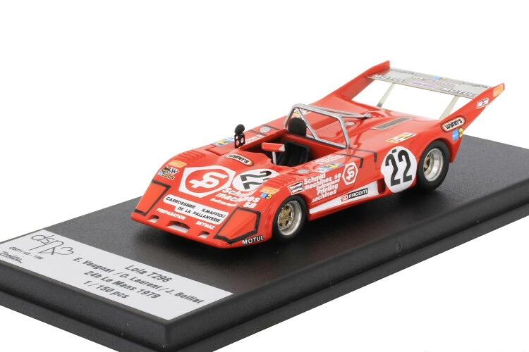 トロフュー 1/43 ローラ T296 #22 ル・マン24時間レース 1979 Alain Levie/Jean Marie Lemerle/Jean Pierre Malcher 150台限定 TROFEU 1:43 Lola T296 #22 24h Le Mans 1979 Alain Levie/Jean Marie Lemerle/Jean Pierre Malcher limited 150 pcs