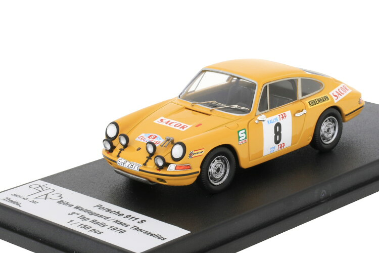 トロフュー 1/43 ポルシェ 911 S #8 3位 TAP ラリー ポルトガル 1970 Bjorn Waldegard/Hans Thorszelius 150台限定 TROFEU 1:43 Porsche 911 S #8 3rd TAP Rally Portugal 1970 Bjorn Waldegard/Hans Thorszelius limited 150 pcs
