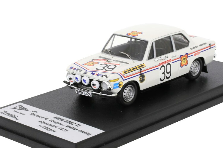 トロフュー 1/43 BMW 2002 Ti #39 オーストラリア連邦 アルペンラリー 1973 Gerhard W. Stroppe/Walter Smolej 150台押さえる\u003cBR\u003eTROFEU 1:43 BMW 2002 Ti #39 44.Int.Austrian Alpenfahrt 1973 Gerhard W. Stroppe/Walter Smolej limited 150 pcs