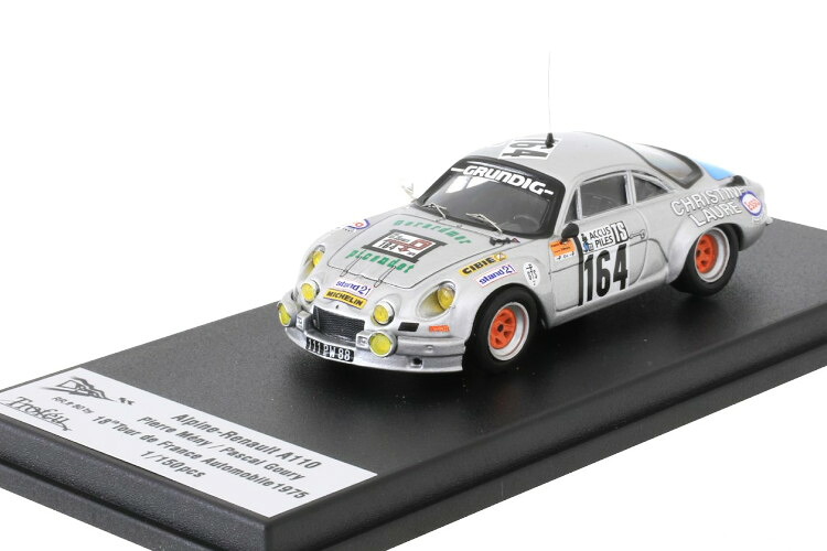 トロフュー 1/43 ルノー アルピーヌ A110 1600 #164 手道具 ド フランス共和国 オートモービル 1975 Pierre Meny/パスカル Goury 150台押さえる\u003cBR\u003eTROFEU 1:43 Renault Alpine A110 1600 #164 Tour de France Automobile 1975 Pierre Meny/パスカル Goury limited 150 pcs