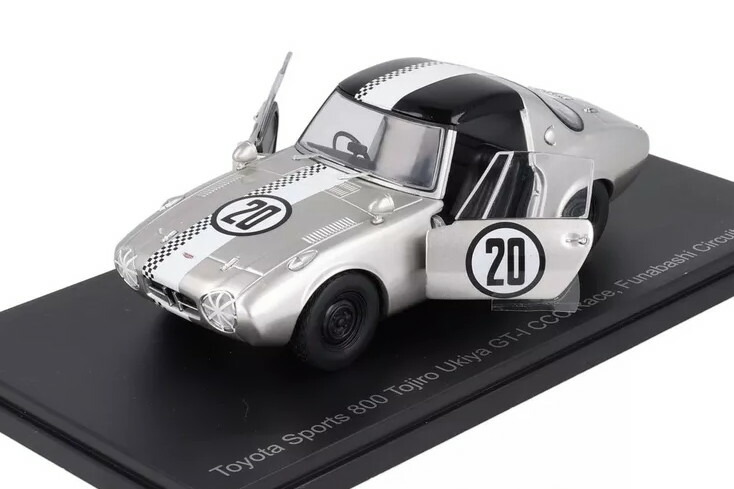 エディコラ 1/24 トヨタ 800 スポーツ GT-I #20 CCC レース 船橋サーキット 1965 TOJIRO UKIYA 開閉 EDICOLA 1/24 TOYOTA 800 SPORTS GT-I N20 CCC RACE FUNABASHI CIRCUIT 1965 TOJIRO UKIYA