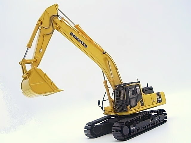KYOWAミニチュアファクトリー 1/50 コマツ パワーショベル マイコン450LC 砕石遣りかたKYOWA miniature factory 1:50 KOMATSU Power shovel マイコン450LC stone crushing specification
