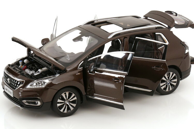 プジョー特注 パウディ 1/18 プジョー 3008 ブラウンメタリック 開閉Paudi 1:18 Peugeot 3008 brown metallic