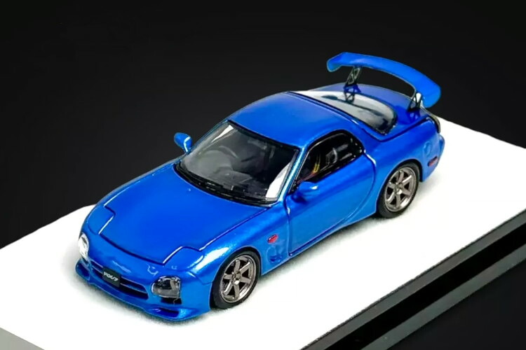 ピーコ 1/64 マツダ RX-7 クーペ 2006 ブルーメタリック 999台限定 開閉 PEAKO 1:64 MAZDA RX-7 COUPE 2006 BLUE METALLIC LIMITED 999 ITEMS