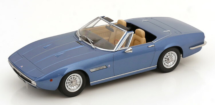 KKスケール 1/18 マセラティ ギブリ スパイダー 1970 ライトブルー メタリック ソフトトップ付き KK-Scale 1:18 Maserati Ghibli Spyder 1970 lightblue metallic with removable Softtop