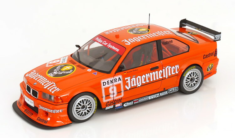ベルク83 1/18 BMW 325i E36 クーペ #9 DTM 1993 イェーガーマイスターチームリンダー アルミン ハーネ 開閉 Werk83 1:18 BMW 325i E36 COUPE N9 DTM 1993 JAGERMEISTER TEAM LINDER ARMIN HAHNE