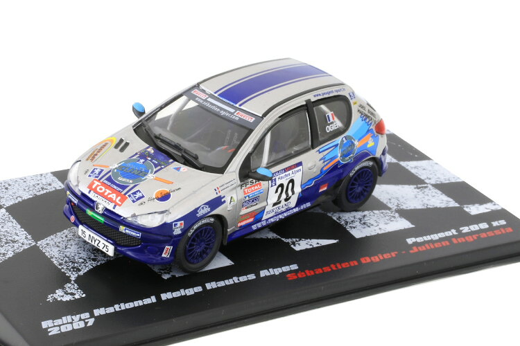 アルタヤ 1/43 プジョー 206 XS ラリー ネージュ オート アルプ 2007 プジョー スポール FFSA セバスチャン オジェ / ジュリアン イングラシアAltaya 1:43 Peugeot 206 XS Rally Neige Hautes Alpes 2007 Peugeot Sport FFSA Sebastien Ogier / Julien Ingrassia|Reowide モデルカー カタログ SHOP