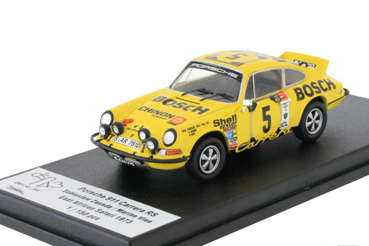トロフュー 1/43 ポルシェ 911 カレラ RS #5 サファリラリー 1973 ポルシェ 取り合わせ 応用科学 ソビエスワフ ザサダ / Marian BienTROFEU 1:43 Porsche 911 Carrera RS N5 Safari Rally 1973 Porsche System Engineering  Sobieslaw Zasada / Marian Bien