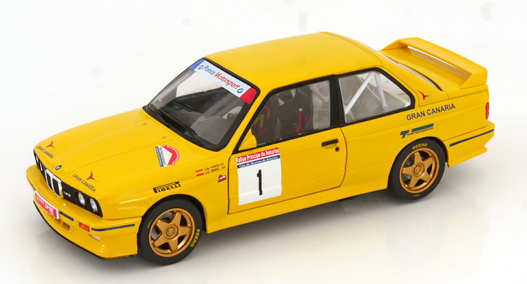 ソリド 1/18 BMW M3 E30 #1 ラリー プリンシペ デ アストゥリアス 1991 ポンセ/デニス 開閉 Solido 1:18 BMW M3 E30 N1 Rally Principe de Asturias 1991 Ponce/Deniz