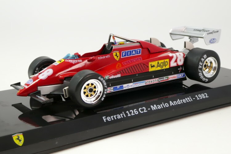Premium Collectibles 1/24 フェラーリ 126C2 #28 F1 1982 マリオ アンドレッティPremium Collectibles 1:24 Ferrari 126C2 N28 F1 1982 Mario Andretti