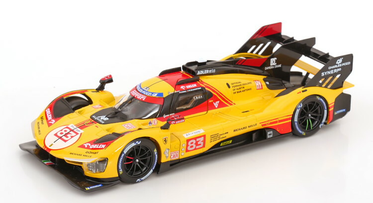 ブラーゴ 1/24 フェラーリ 499P #83 ル・マン24時間 2024 ロバート クビサ/イェ イーフェイ/ロバート シュワルツマン Bburago 1:24 Ferrari 499P N83 24h Le Mans 2024 Kubica/Yifei/Schwarzman
