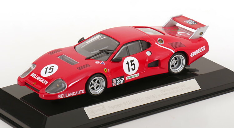 ブラーゴ 1/43 フェラーリ 512 BB 2シリーズ #15 1000km モンツァ 1981 Flammini/Dini/Violatti Bburago 1:43 Ferrari 512 BB 2.Serie N15 1000km Monza 1981 Flammini/Dini/Violatti