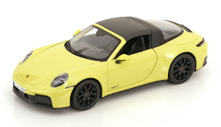 楽天市場】ミニカー 1/18 ポルシェ 911 タルガ4GTS ハイブリッド 黄色
