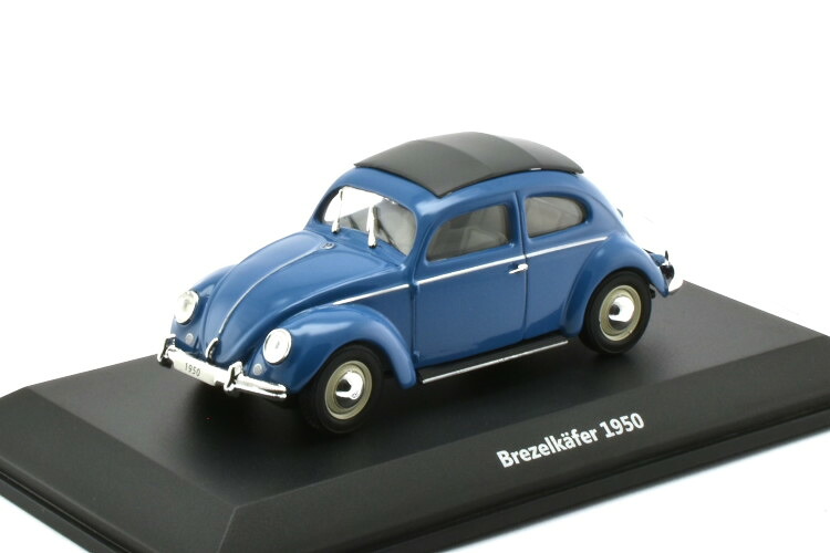 ATLAS 1/43 フォルクスワーゲン 寄せあわせ ビートル プリッツェルビートル 1950 青色ATLAS 1:43 VW Collection VW Beetle Pretzel Beetle 1950 blue 車-乗り物のおもちゃ