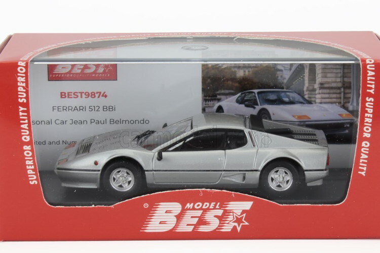 ベストモデル 1/43 フェラーリ 512 BBi 1981 ジャン ポール ベルモンド 個人車 シルバー テレビシリーズBEST-MODEL 1:43 FERRARI 512 BBi 1981 PERSONAL CAR JEAN PAUL BELMONDO SILVER TV SERIES｜Reowide モデルカー カタログ SHOP