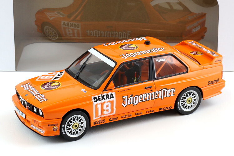 ソリド 1/18 BMW M3 E30 DTM 1992 ハーネ #19 イェーガーマイスター 開閉Solido 1:18 BMW M3 E30 DTM 1992 Hahne N19 J&auml;germeister｜Reowide モデルカー カタログ SHOP
