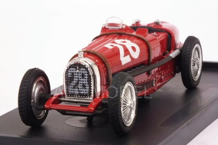 ブルム 1/43 ブガッティ F1 タイプ59 #28 モナコGP 1934 タツィオ ヌヴォラーリ Brumm 1:43 BUGATTI F1 TIPO 59 N28 MONACO GP 1934 TAZIO NUVOLARI