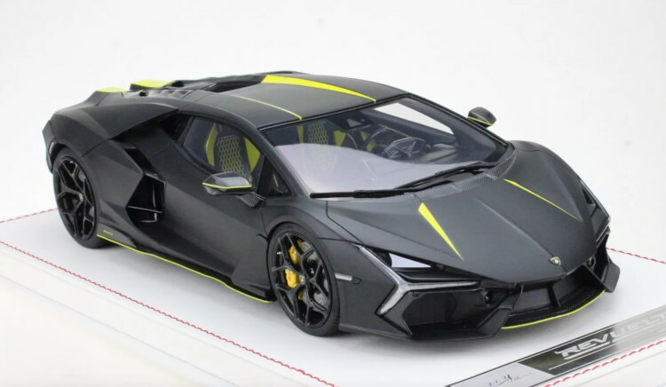 アイビーモデル 1/18 ランボルギーニ レヴエルト マットブラック イエローレザーベース 30台限定 Ivy Models 1:18 Lamborghini Revuelto Matte Black Yellow Leather Base Limited 30 pcs