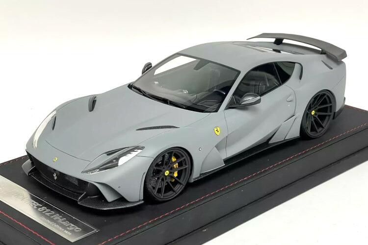 アイビーひな形 1/18 フェラーリ 812 ノビテック N Largo 引っ敷き薄墨色Ivy Models 1:18 Ferrari 812 Novitec N Largo Matte Gray